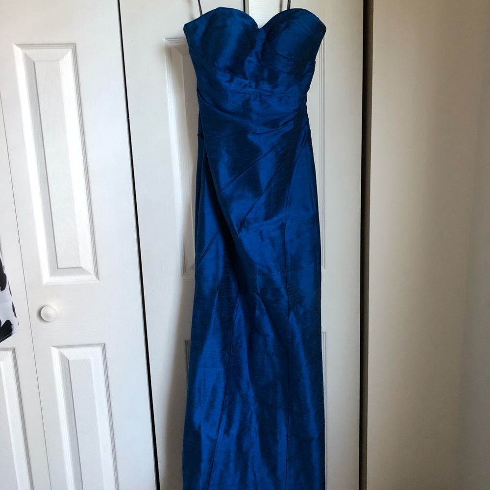 Strapless royal blue dress bought @ Neiman Marcus